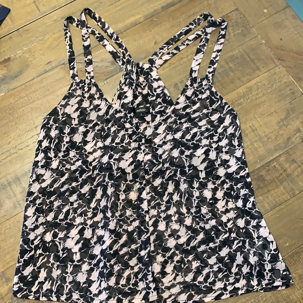 Millau double strap tank top sz S